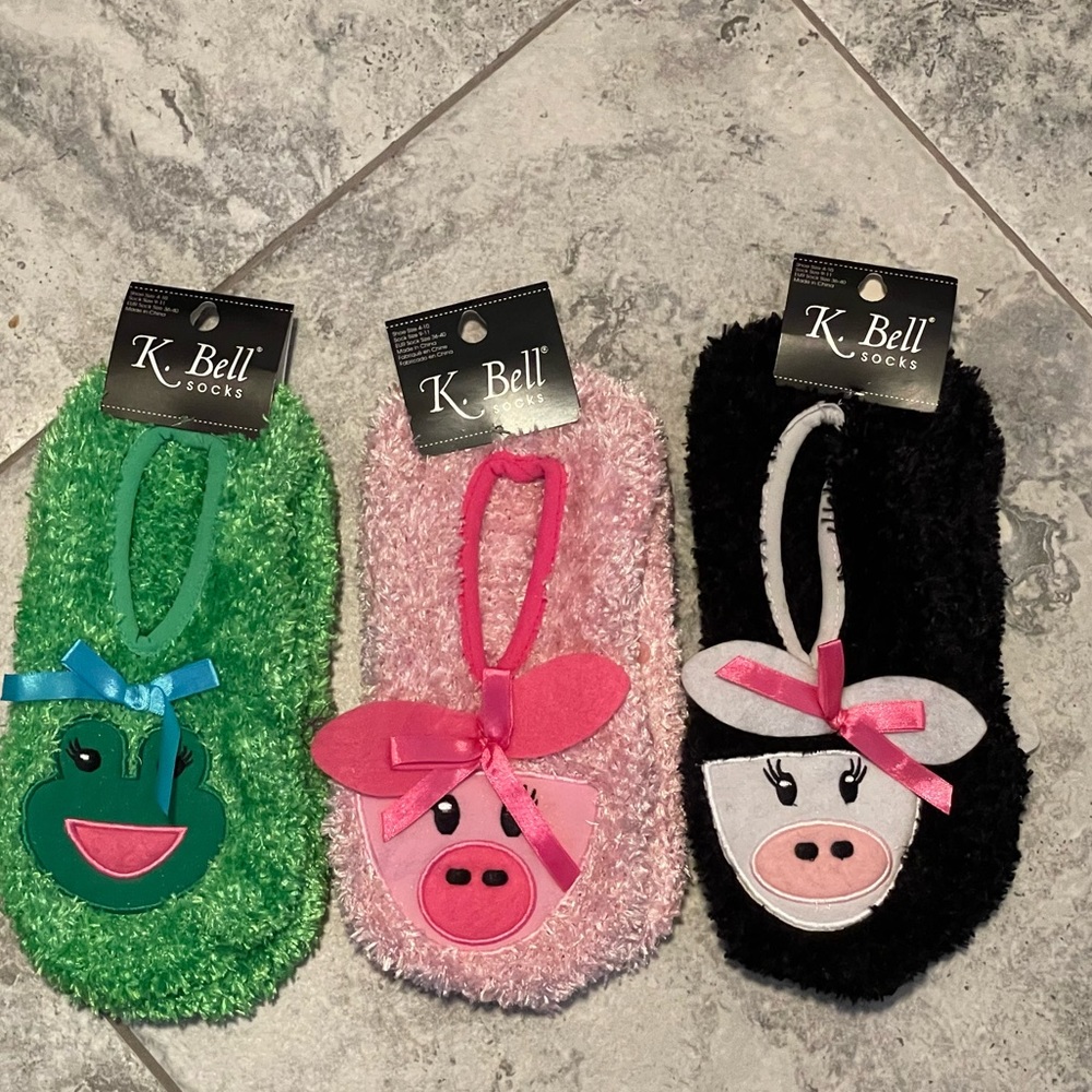 3 Pairs Slipper Socks New